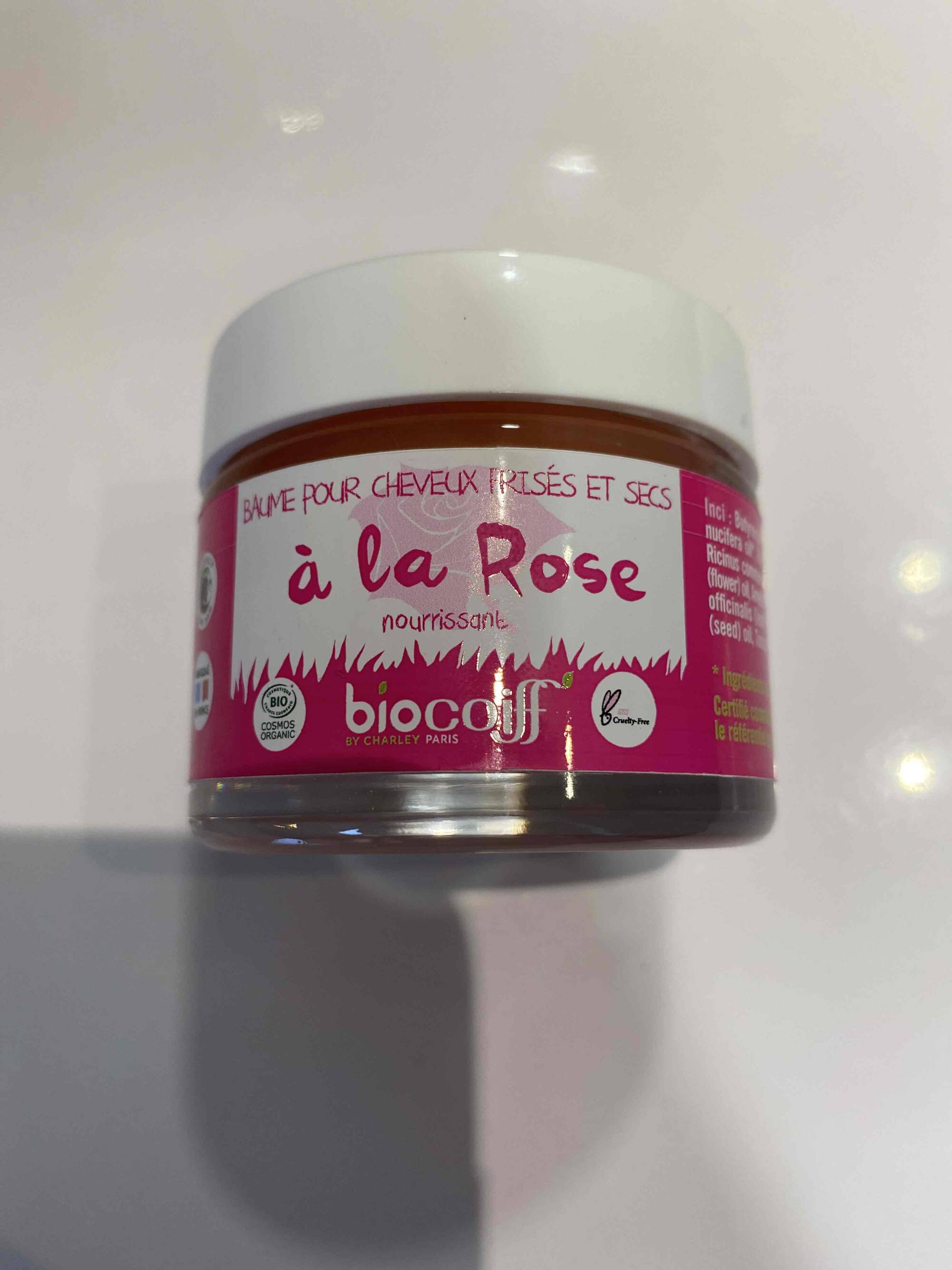BIOCOIFF - Baume pour cheveux frisés et secs à la rose