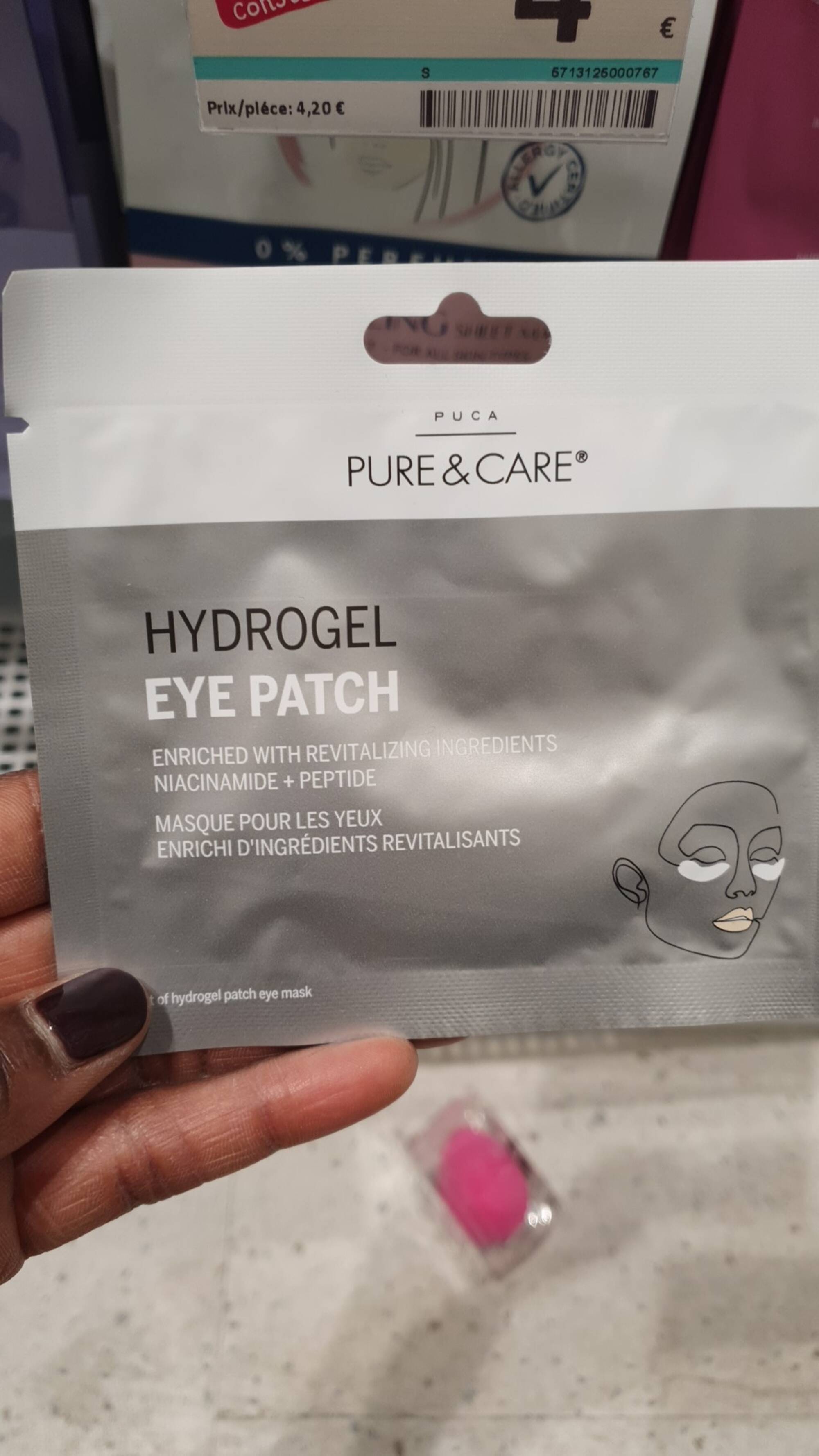 PURE & CARE - Hydrogel - Eye patch, masque pour les yeux