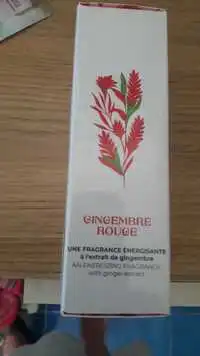 ROGER & GALLET - Gingembre rouge - Une fragrance énergisante