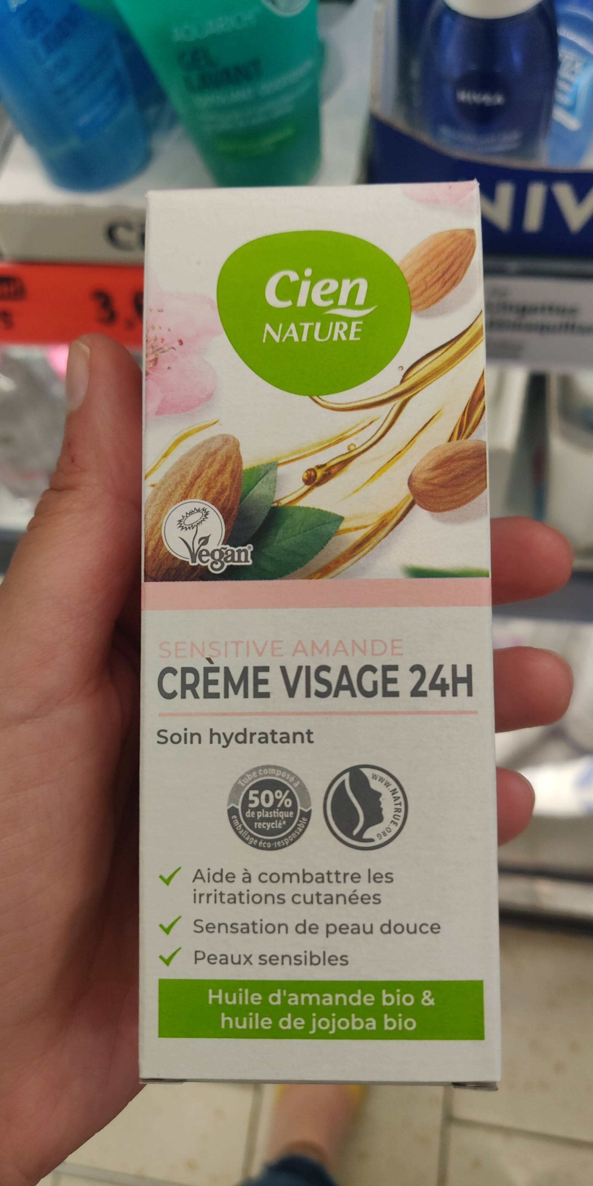 CIEN - Sensitive amande - Crème visage 24h