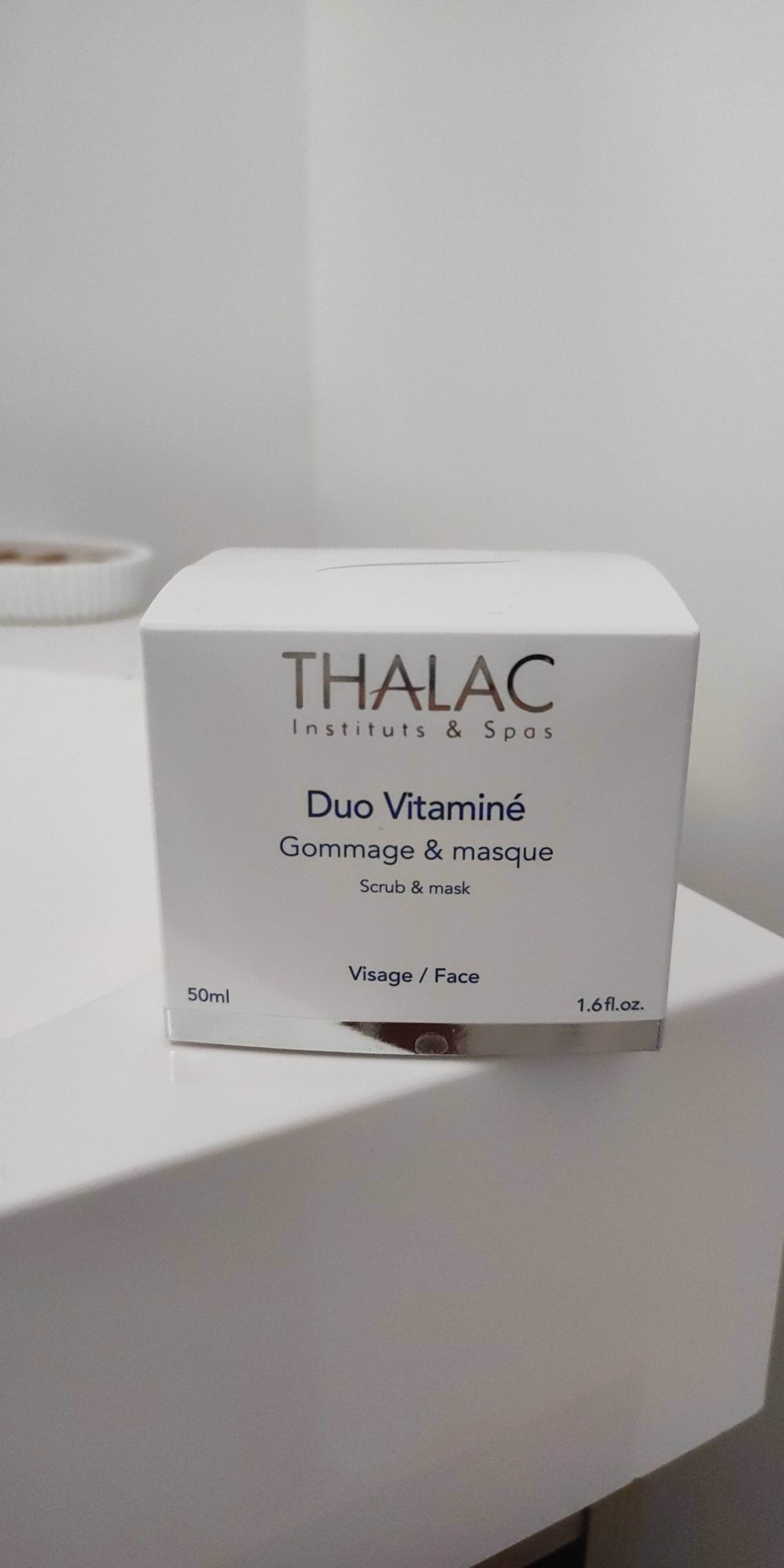 THALAC - Duo vitaminé - Gommage & masque visage