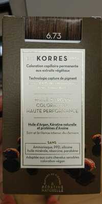KORRES - Huile d'argan coloration capillaire haute performance