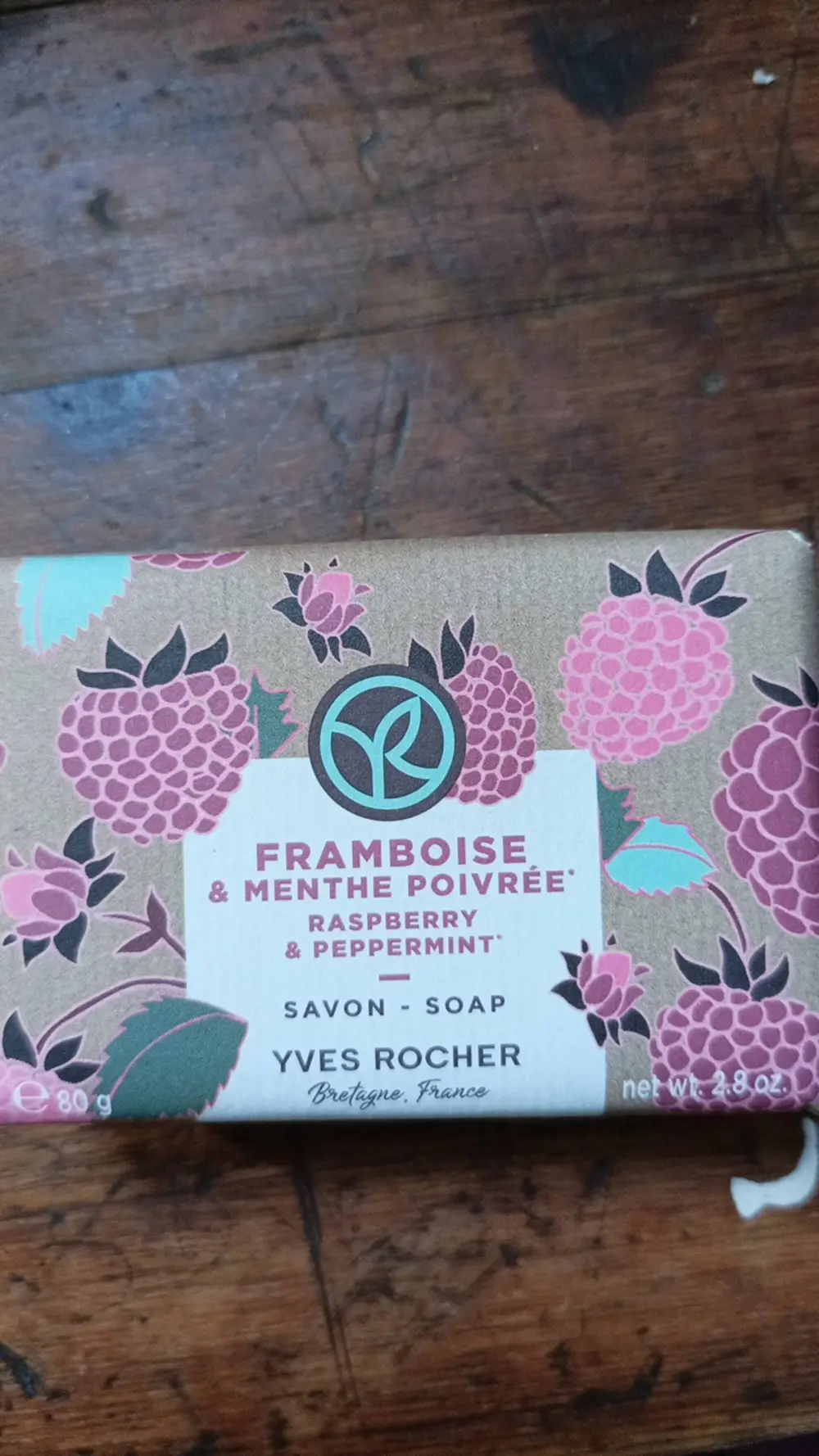 YVES ROCHER - Savon framboise & menthe poivrée 