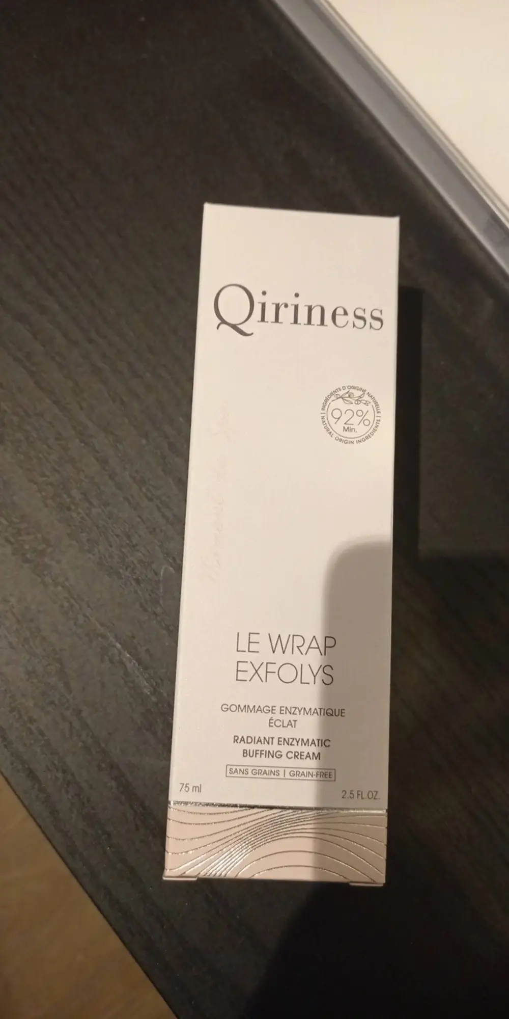 QIRINESS - Le wrap exfolys - Gommage enzymatique éclat