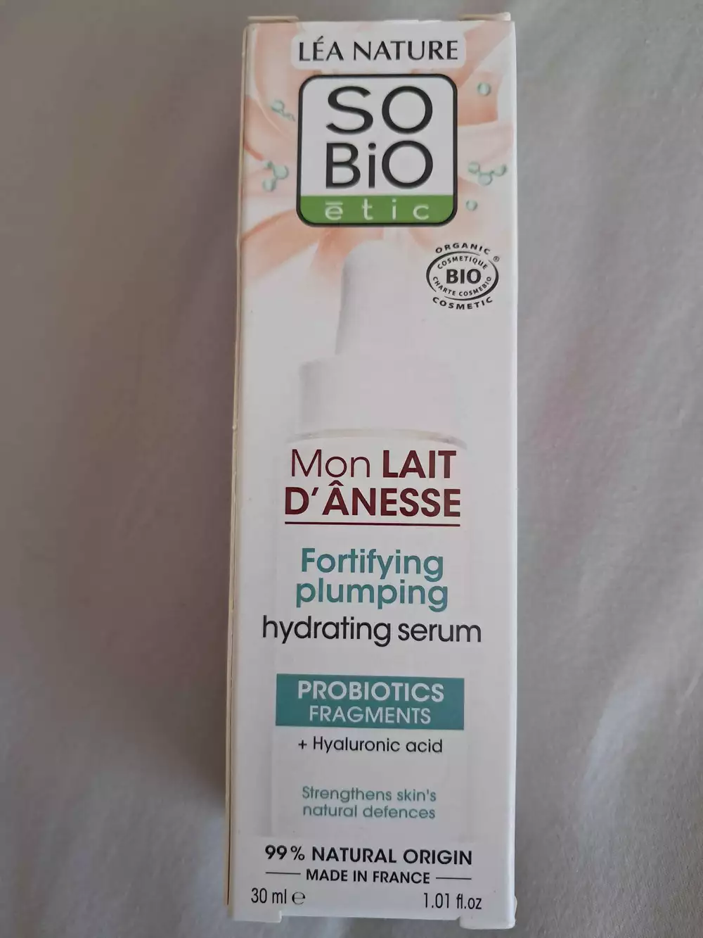 SO'BIO ÉTIC - Mon lait d’ânesse - Fortifying plumping hydrating serum