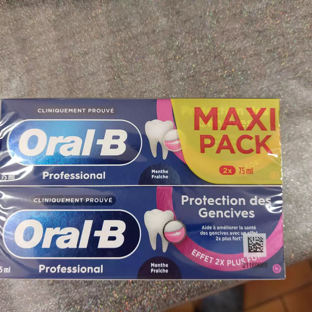 ORAL-B - Protection gencives - Dentifrice menthe fraîche