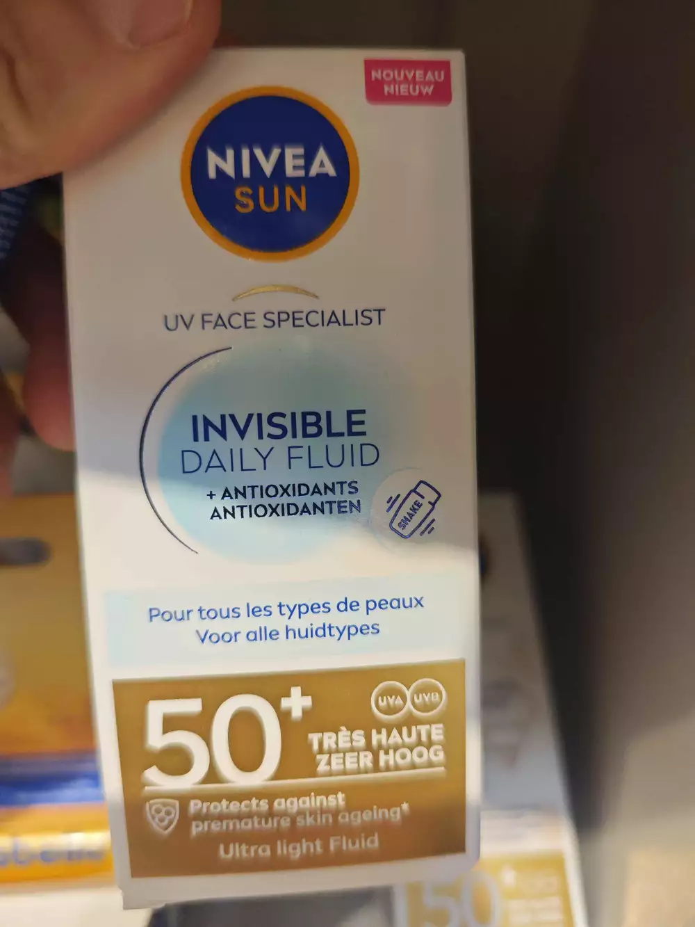 NIVEA SUN - Invisible daily fluid uv face specialist spf50+