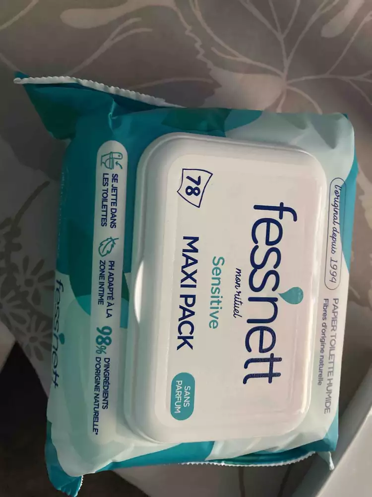 FESSNETT - Sensitive maxi pack - Papier toilette humide