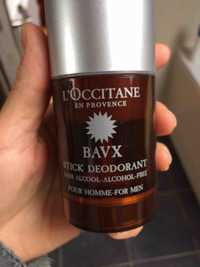 L'OCCITANE - Bavx - Stick déodorant pour homme