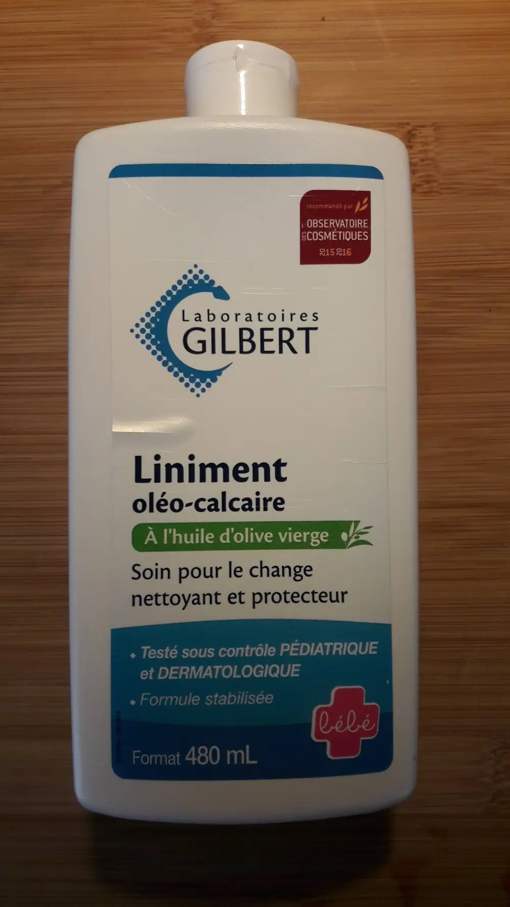 GILBERT - Liniment oléo calcaire - Soin pour le change bébé