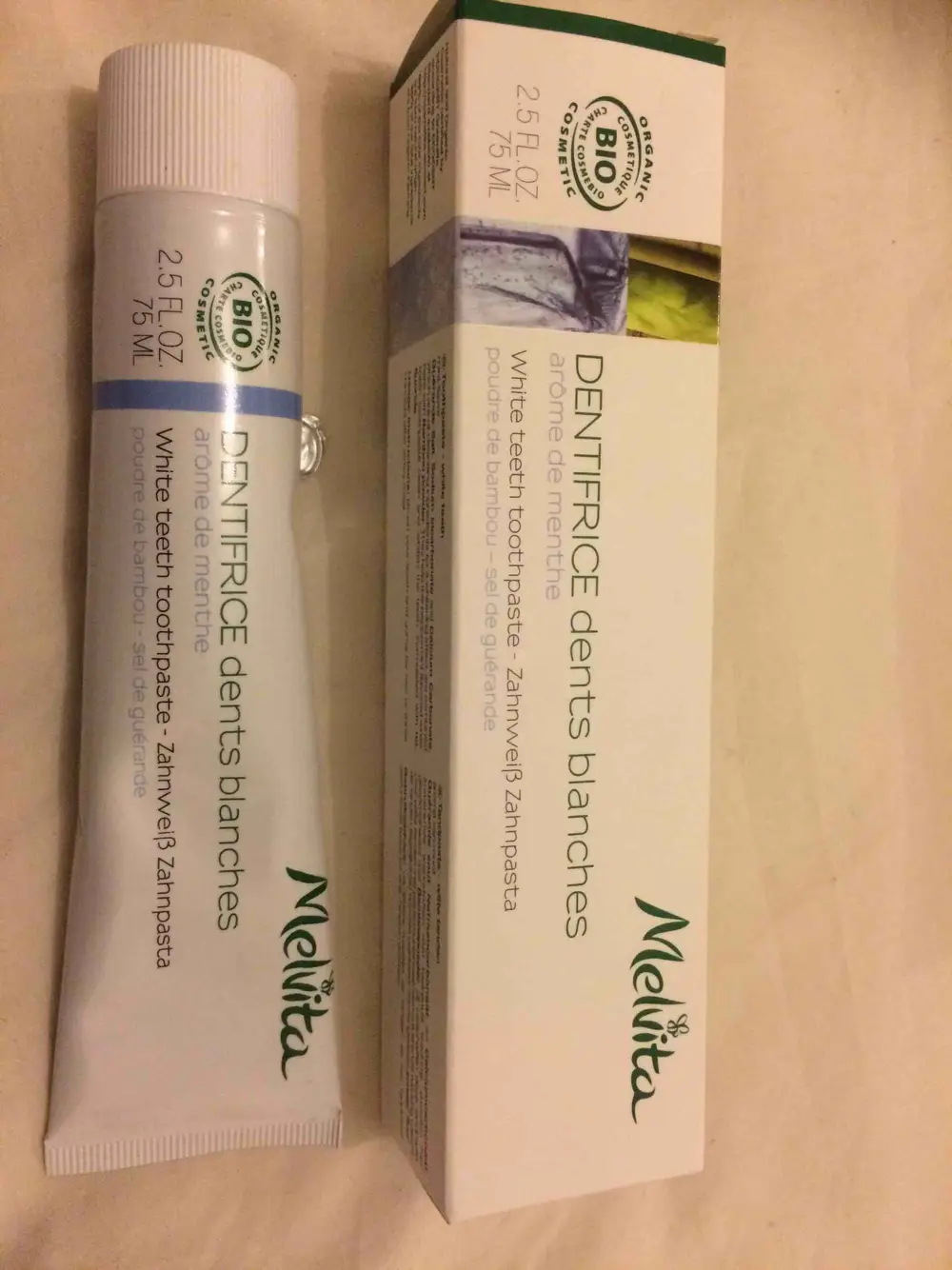 MELVITA - Dentifrice dents blanches