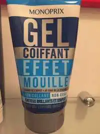 MONOPRIX - Gel coiffant effet mouillé