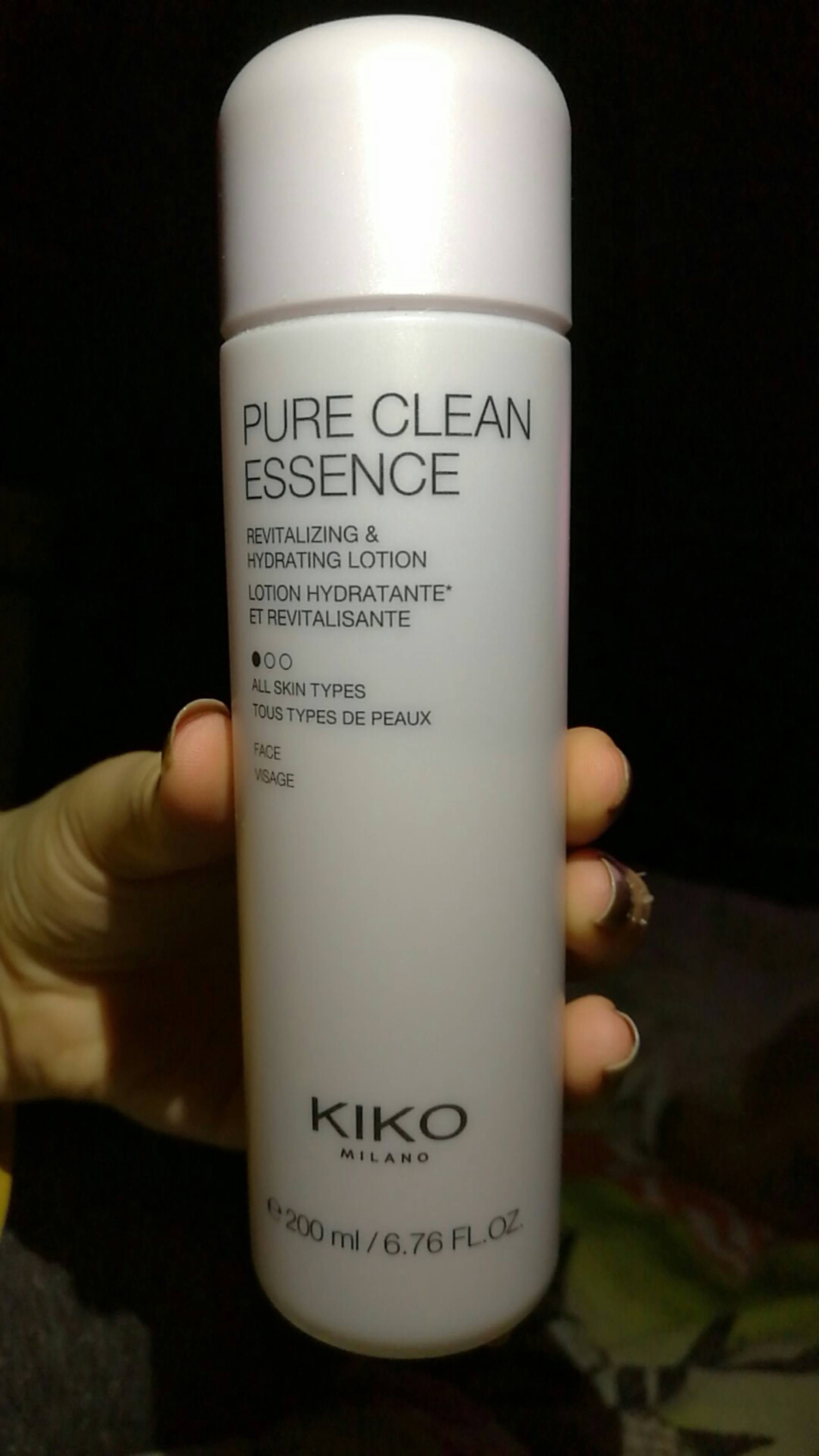KIKO - Pure clean essence - Lotion hydratante et revitalisante