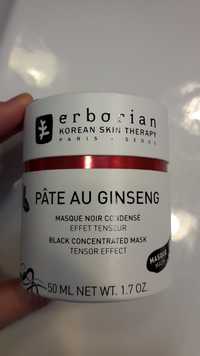 ERBORIAN - Pâte au ginseng - Masque noir condensé effet tenseur