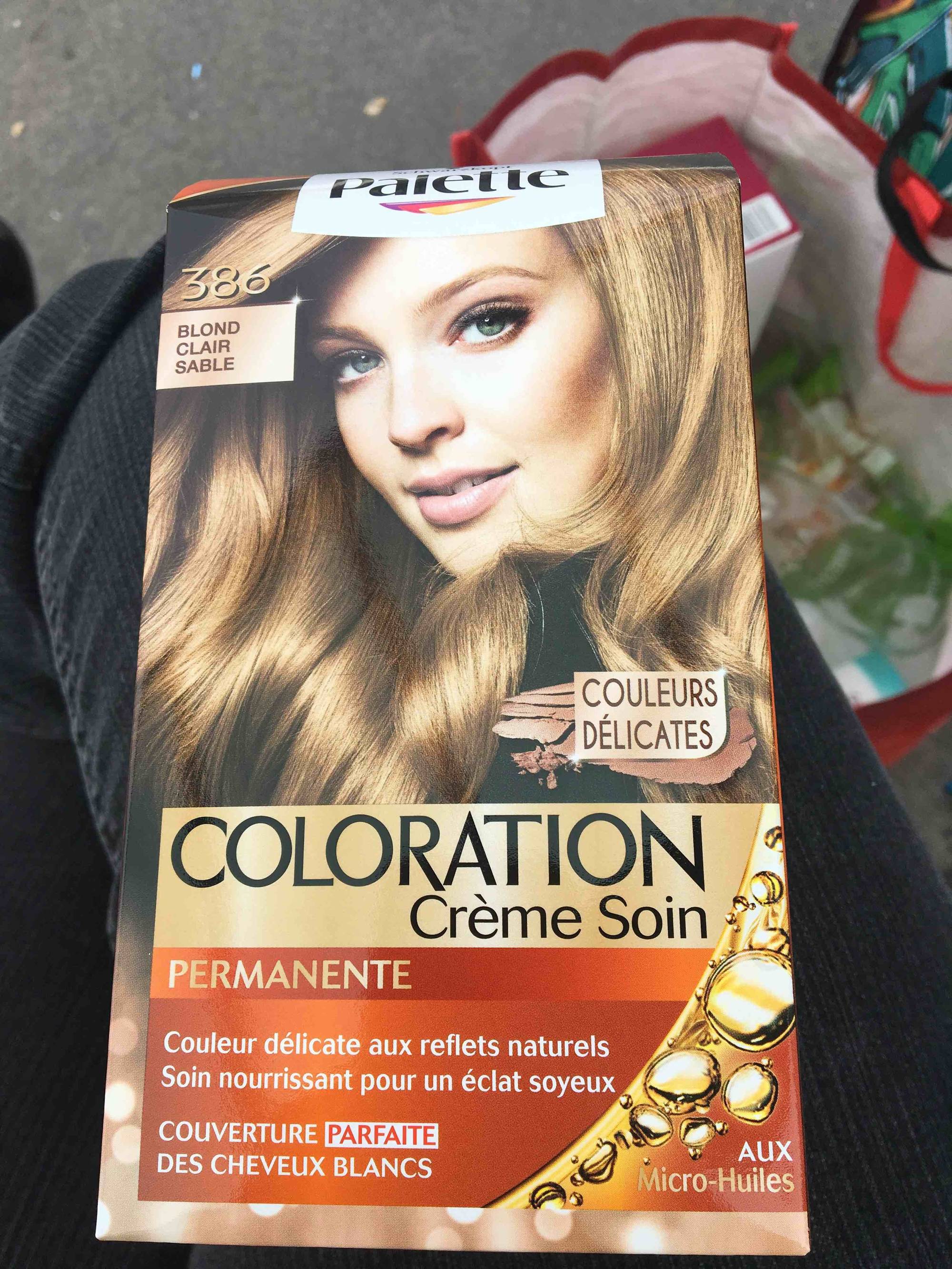 PALETTE - Coloration - Crème soin - 386 blond clair sable