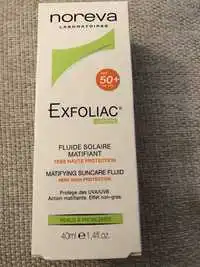 NOREVA - Exfoliac - Fluide solaire matifiant  SPF 50+