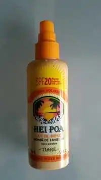 HEI POA - Tiaré - Lait de Monoï de Tahiti Ao spf 20