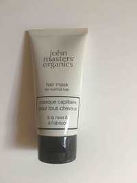 JOHN MASTERS ORGANICS - Masque capillaire pour tous cheveux à la rose & à l'abricot 