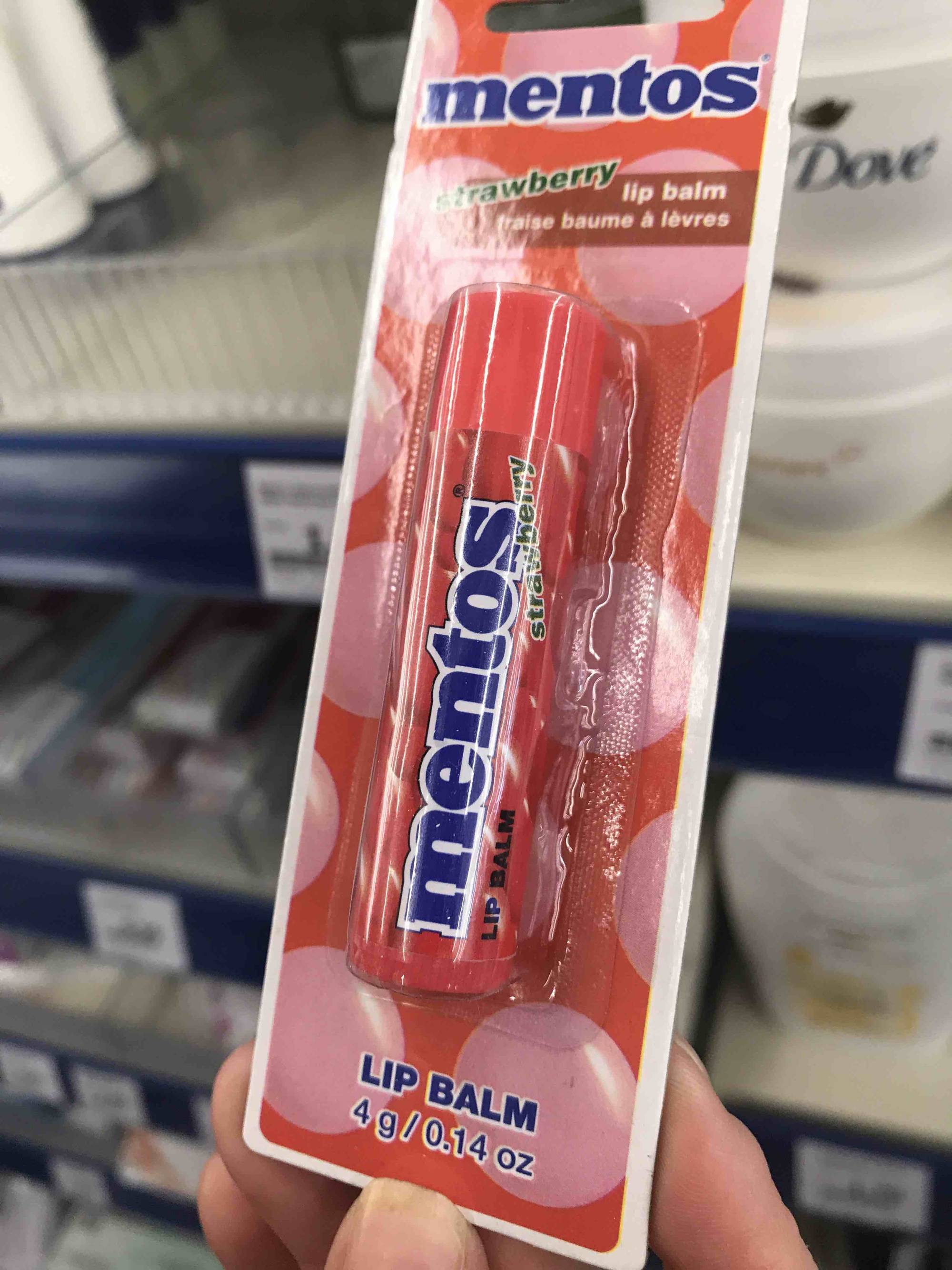 MENTOS - Lip balm - Strawberry 