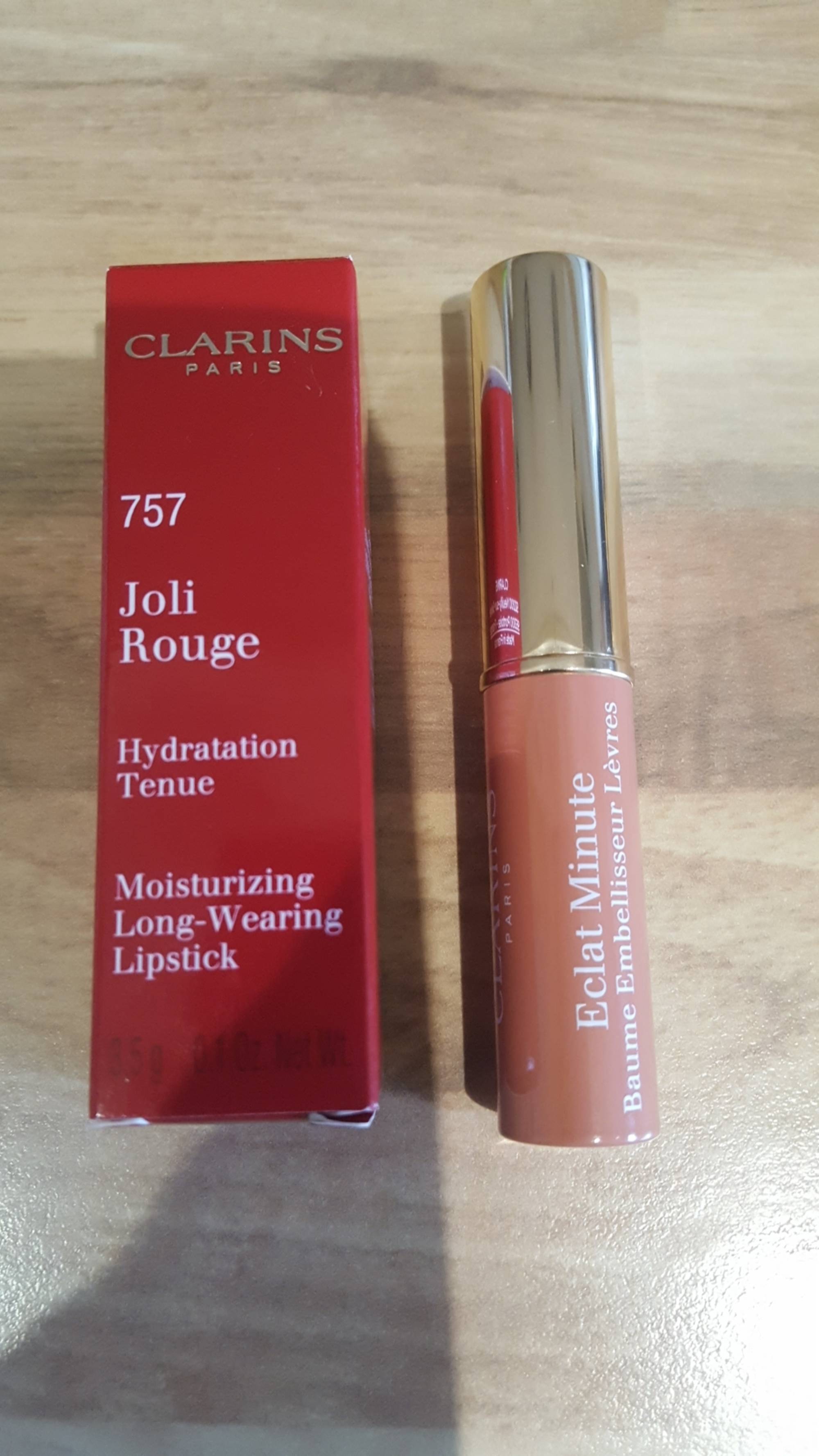 CLARINS - Eclat minute baume embellisseur lèvre  757 joli rouge