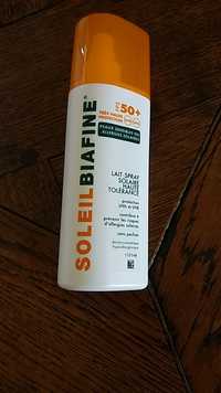 SOLEILBIAFINE - Lait spray solaire haute tolérance - Protection UVA et UVB FPS 50+