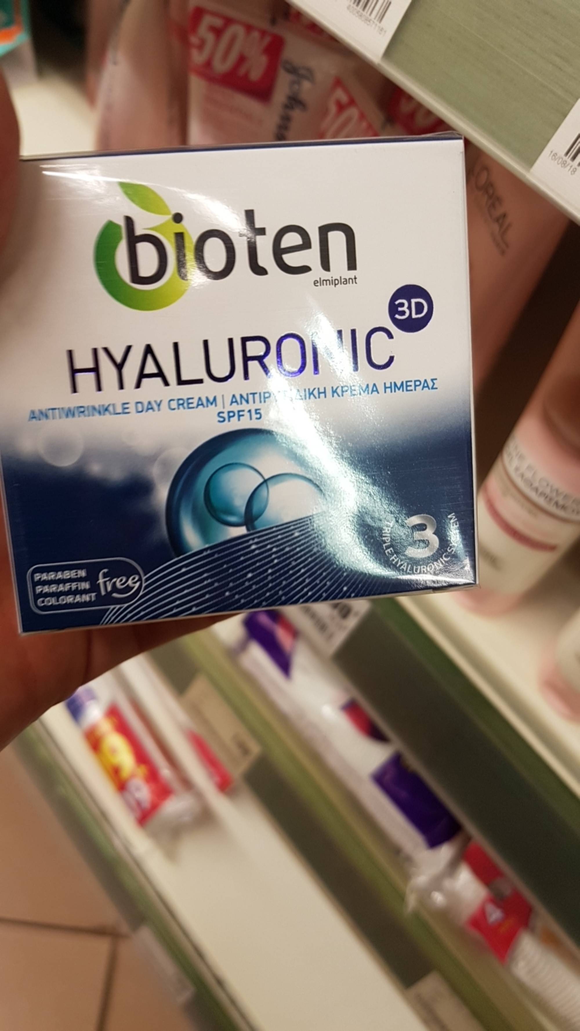 BIOTEN - Hyaluronic 3D - Antiwrinkle day cream SPF 15