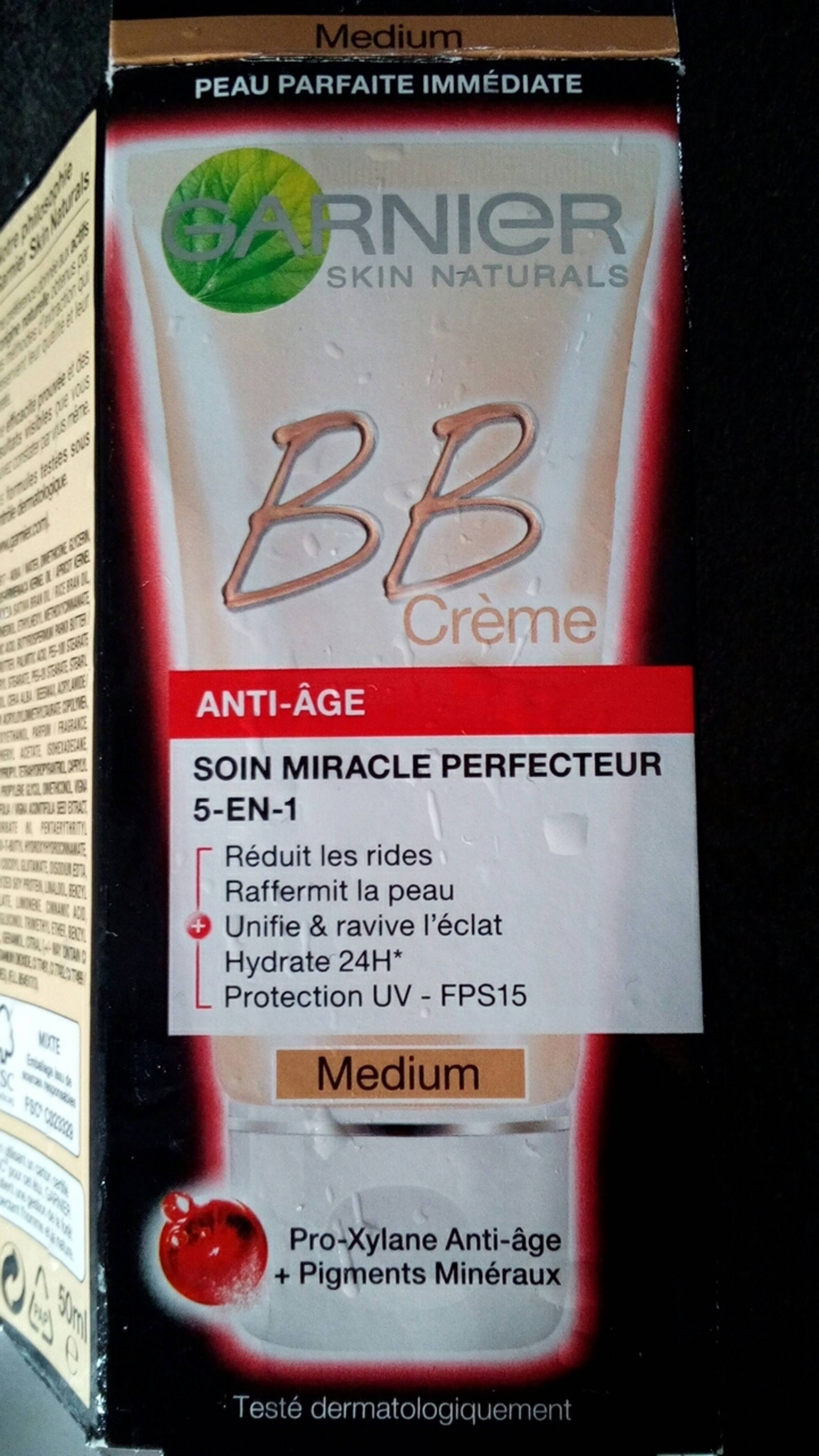 GARNIER - BB Crème Anti-âge - Soin miracle perfecteur 5 en 1 FPS 15
