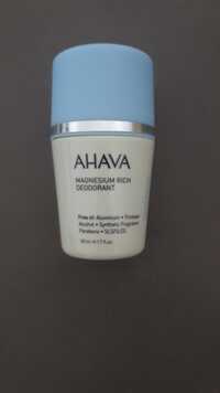 AHAVA - Magnesium rich deodorant