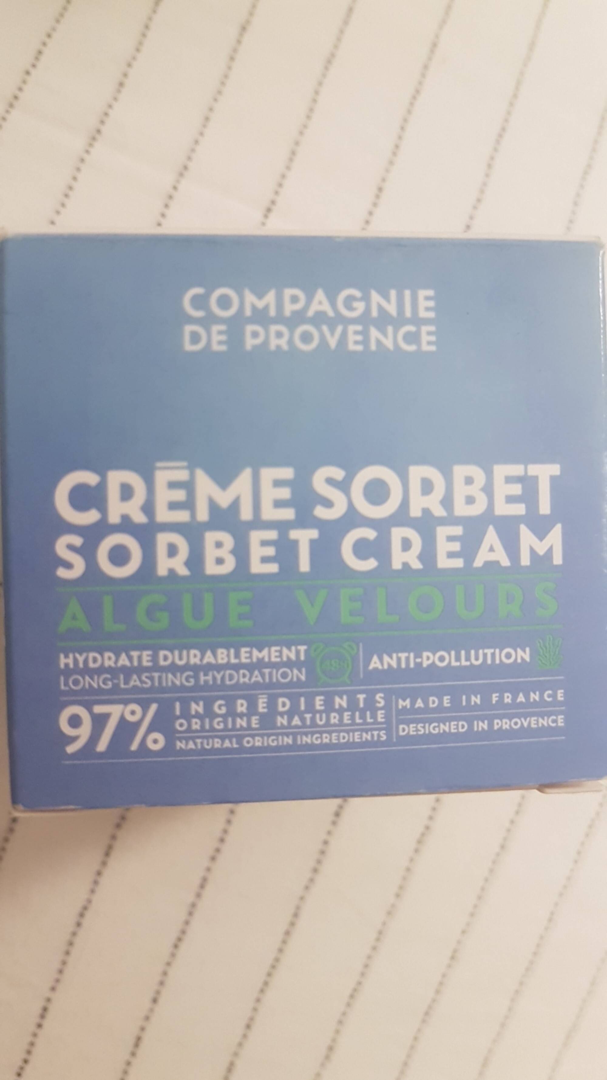 COMPAGNIE DE PROVENCE - Algue Velours - Crème sorbet