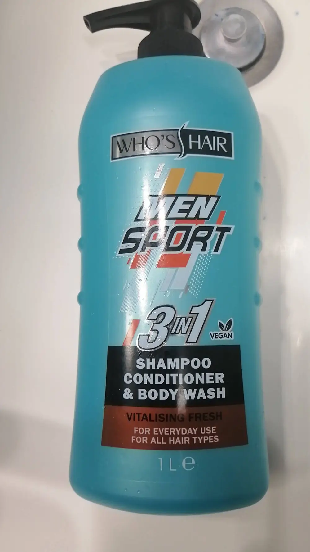 WHO'S HAIR ? - Men sport - 3 in 1 Shampoo conditioner & body wash