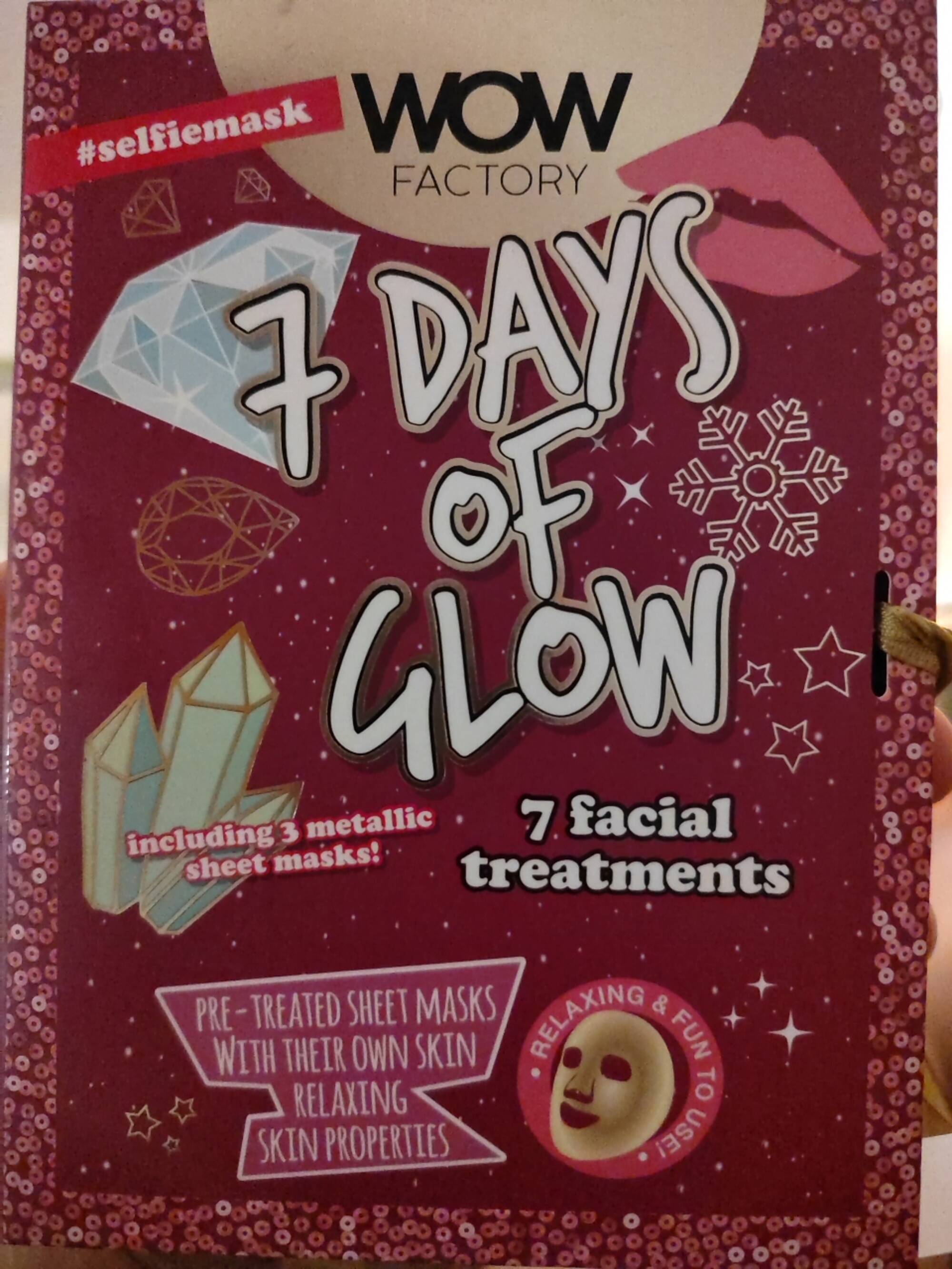 WOW FACTORY - 7 days of glow - Sheet masks