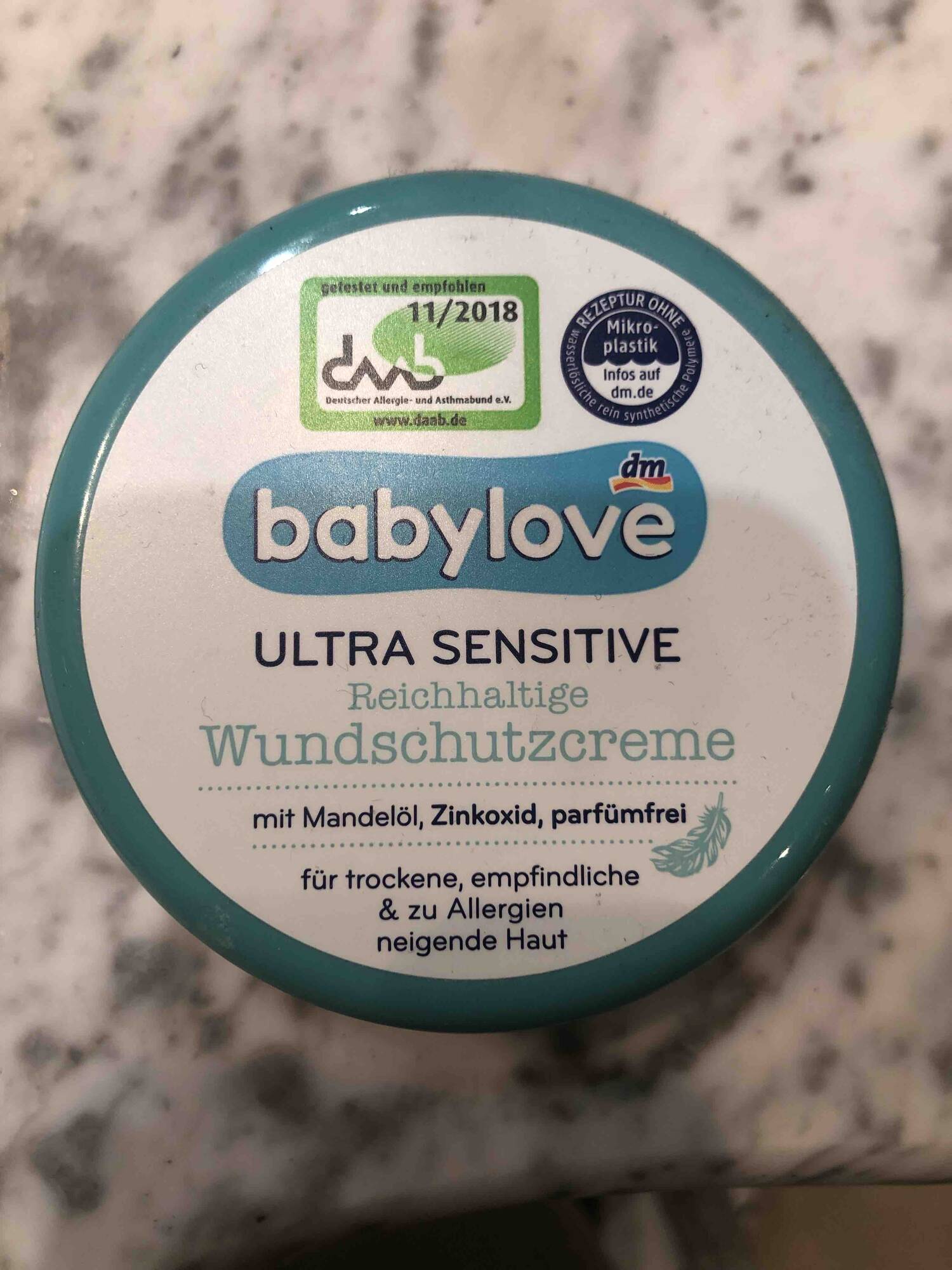 BABYLOVE - Ultra sensitive - Reichhaltige wundschutzcreme