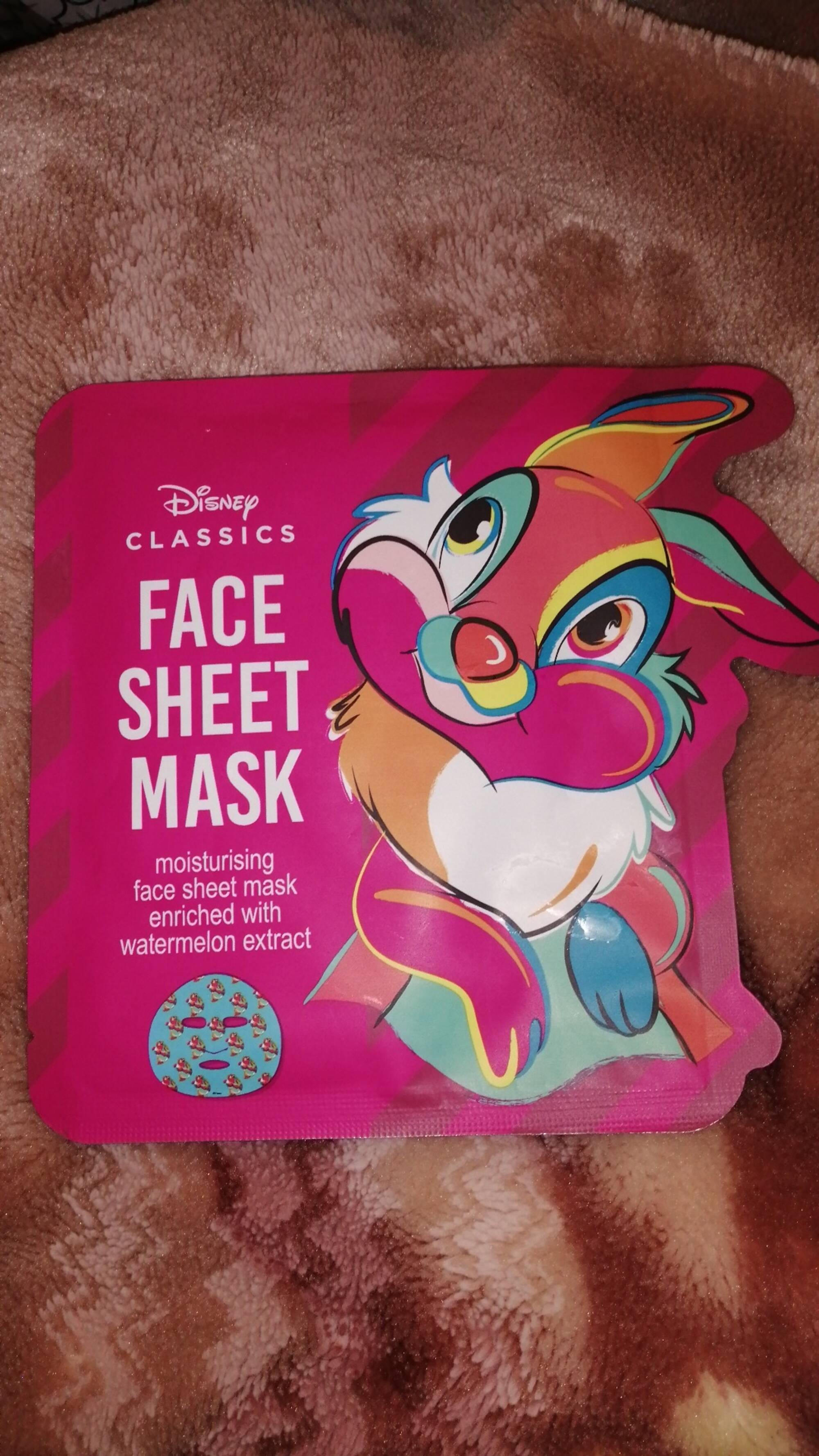 DISNEY - Classics - Face sheet mask with watermelon extract