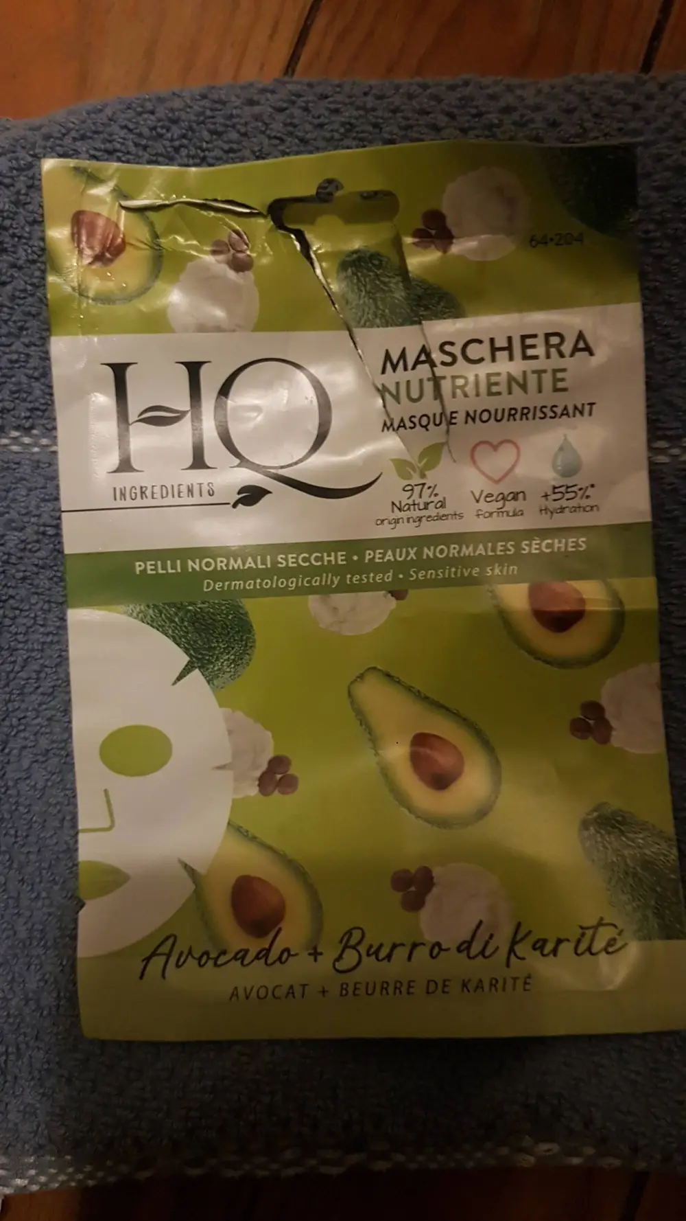 HQ - Masque nourrissant Avocat + beurre de karité