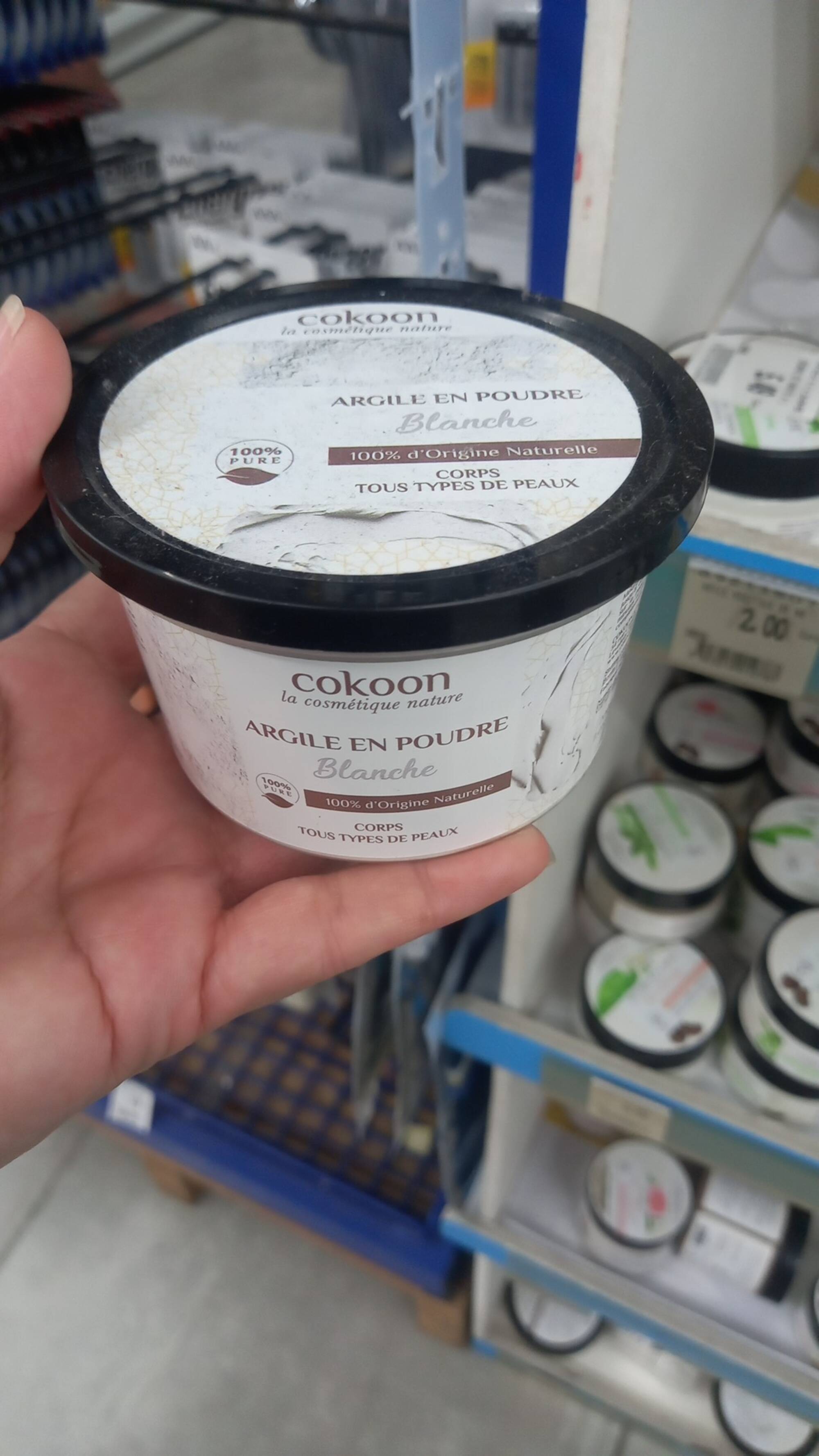 COKOON - Argile en poudre blanche