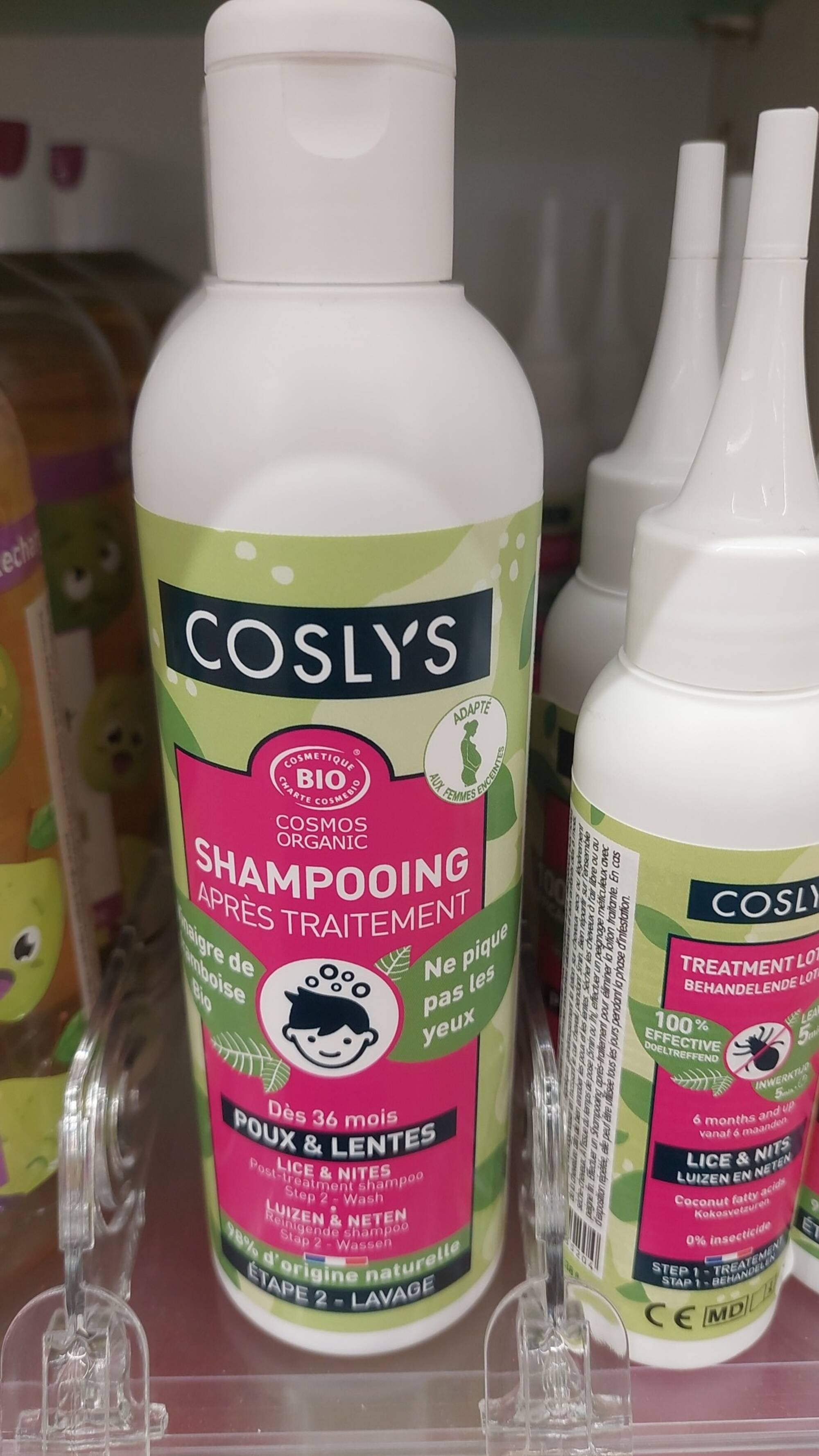 COSLYS - Shampooing anti-poux et lentes
