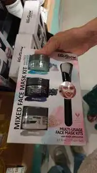 BIO GLOW - Mixed face mask kit with free applicator