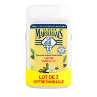 LE PETIT MARSEILLAIS - LE PETIT MARSEILLAIS Gel Douche bio extra doux vanille LE PETIT MARSEILLAIS 3x250ml