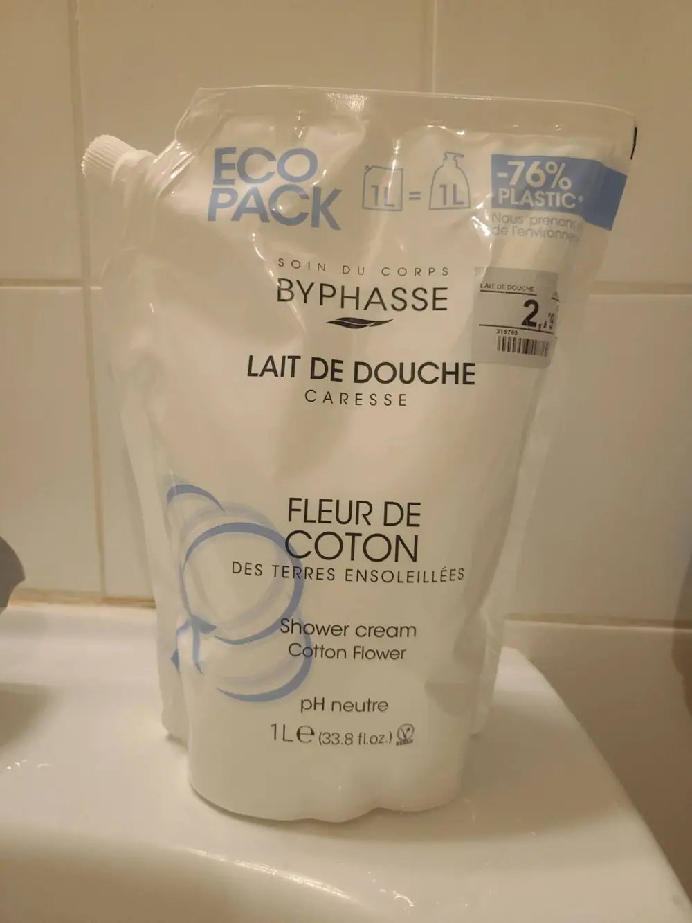 BYPHASE - LAIT DE DOUCHE caresse fleur de coton