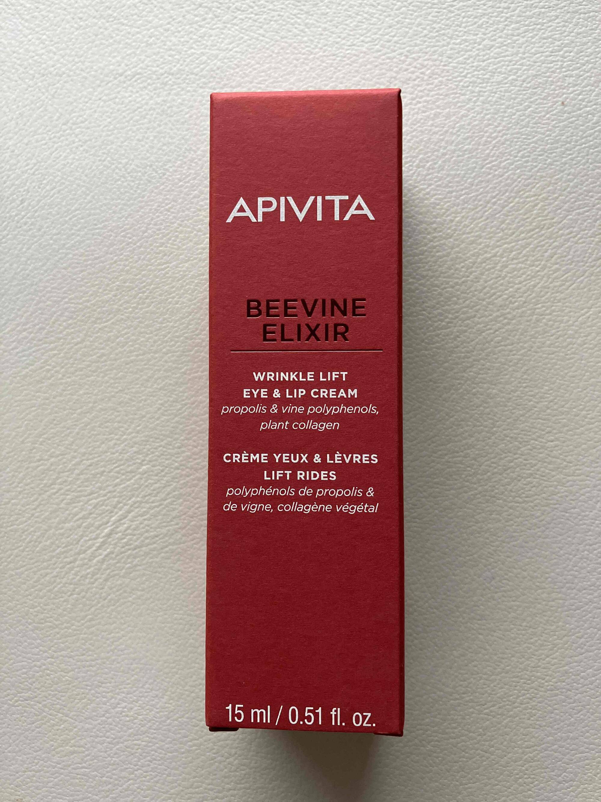 APIVITA - Beevine élixir - Crème yeux et lèvres