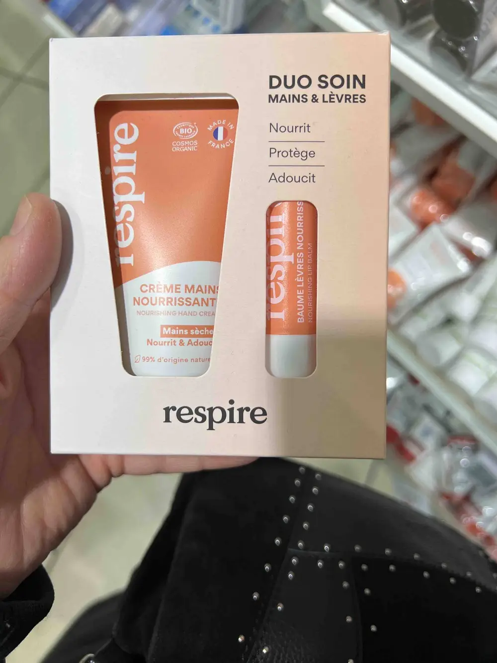 RESPIRE - Duo soin - Crème mains et baume lèvres nourrissante