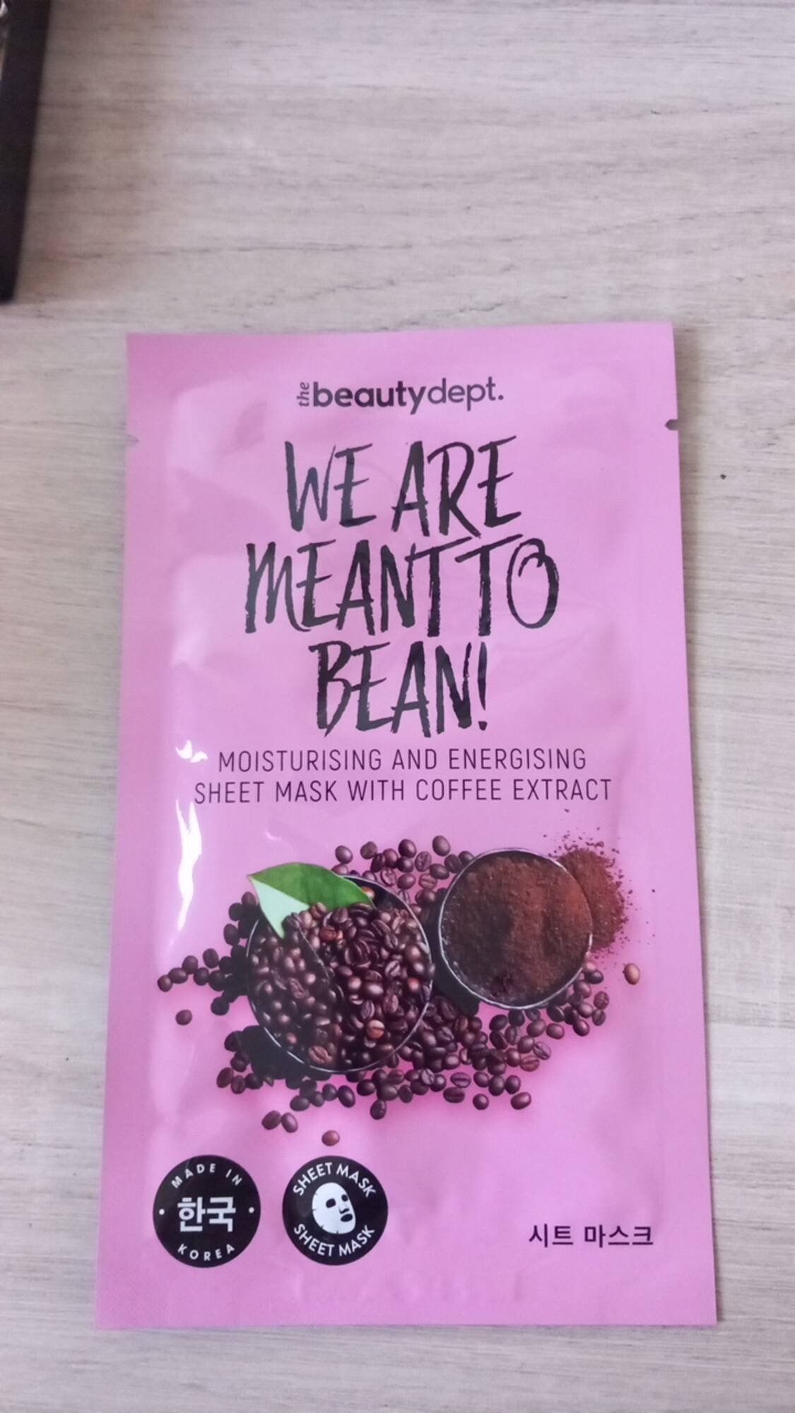 THE BEAUTY DEPT - We are meant to bean! - Sheet mask