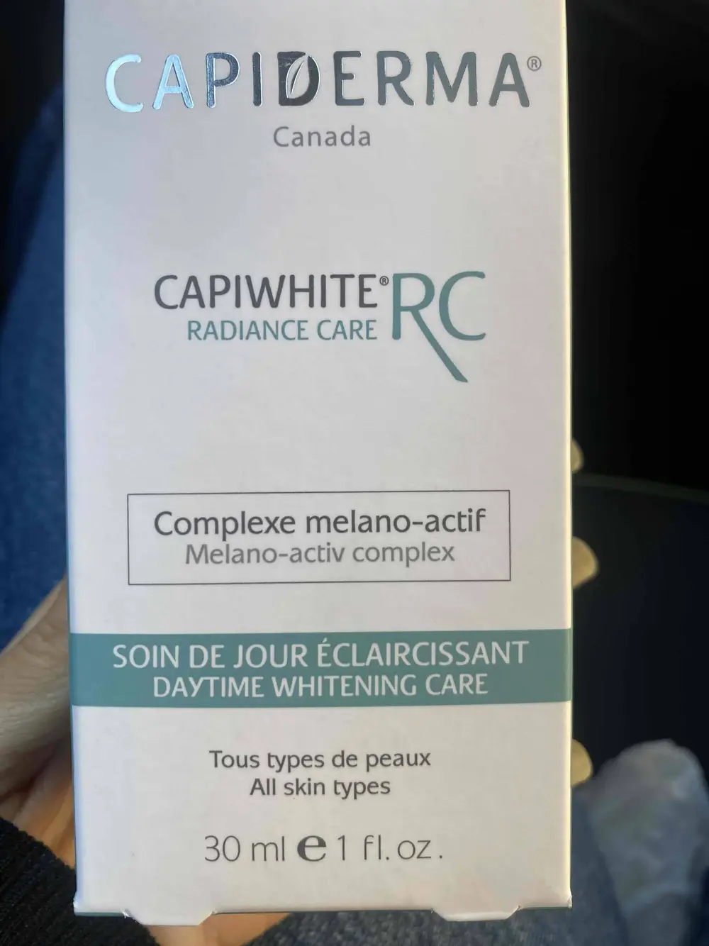CAPIDERMA - Capiwhite RC - Soin de jour éclaircissant