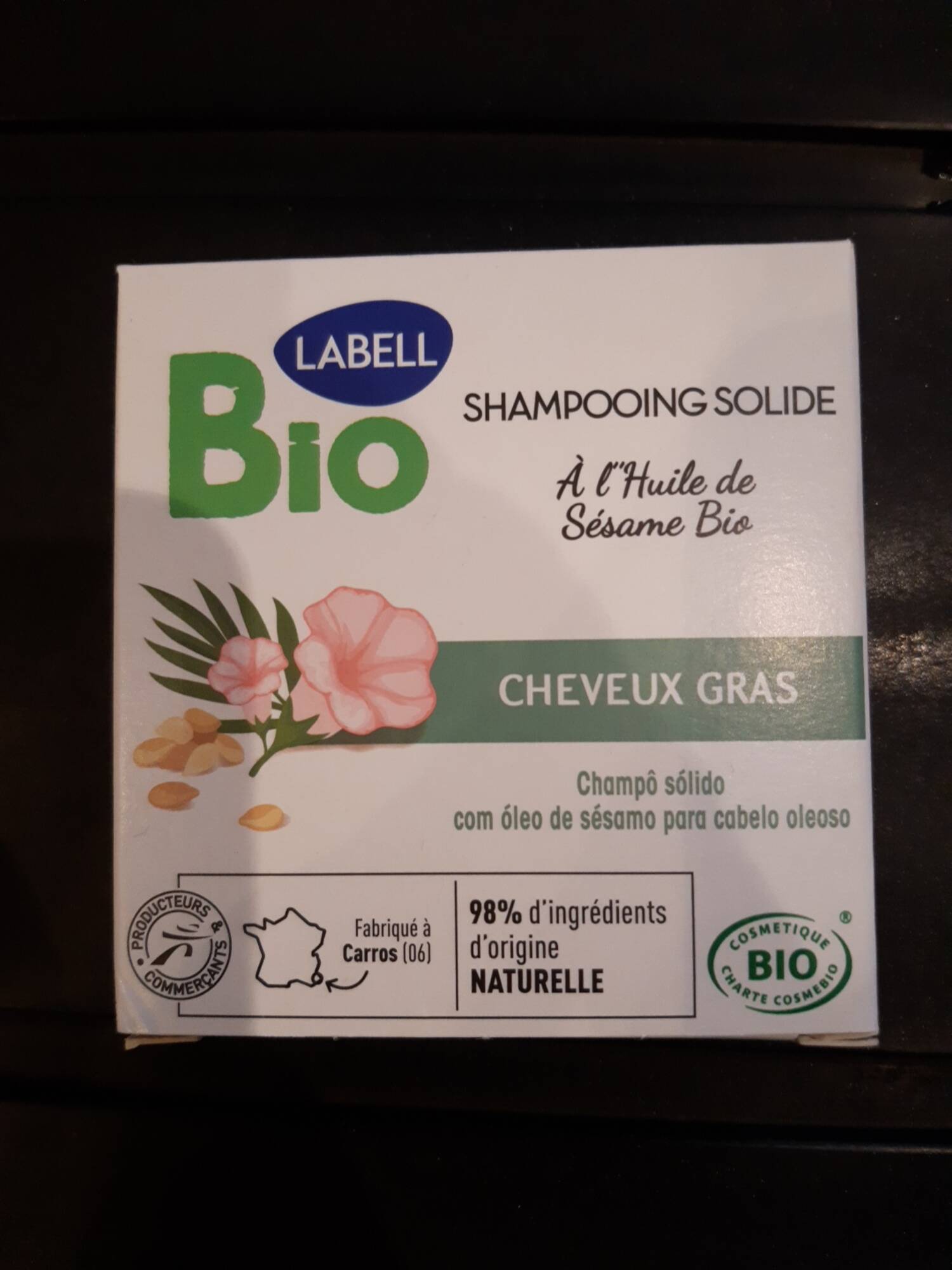 LABELL - Cheveux gras - Shampooing solide 