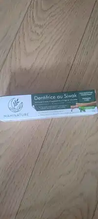 MAHINATURE - Dentifrice au siwak goût menthe poivrée