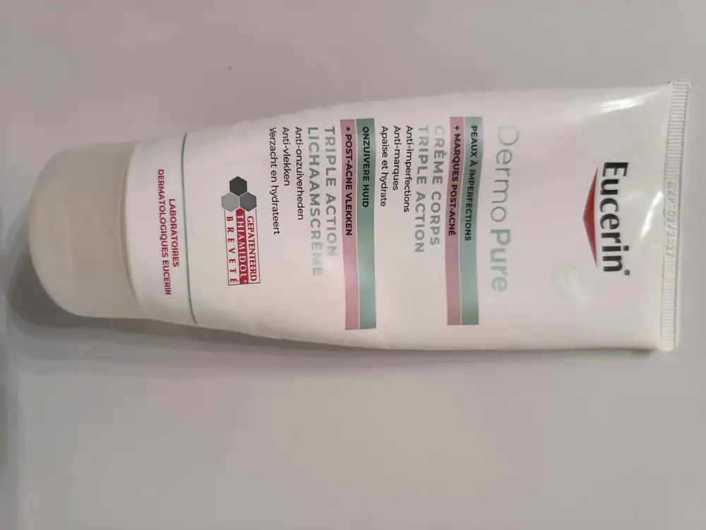 EUCERIN - Dermo pure - Crème corps triple action 