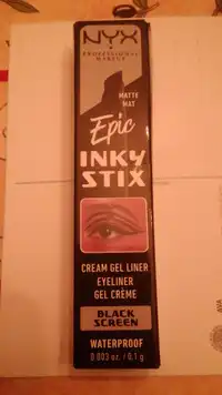 NYX - Epic inky stix - Eyliner gel crème black screen