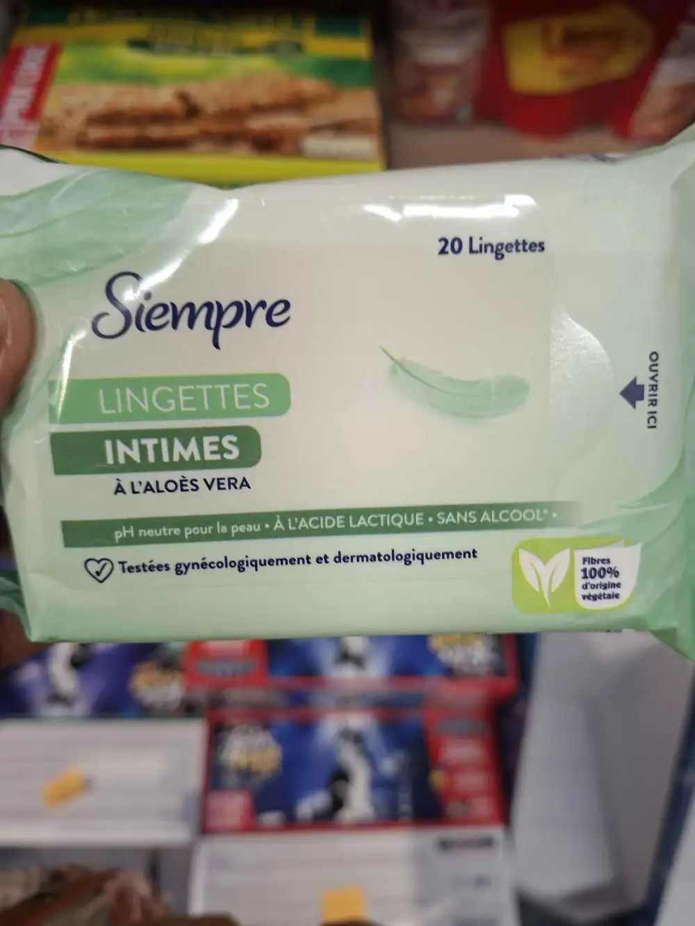SIEMPRE - Lingettes intimes à l'aloès vera