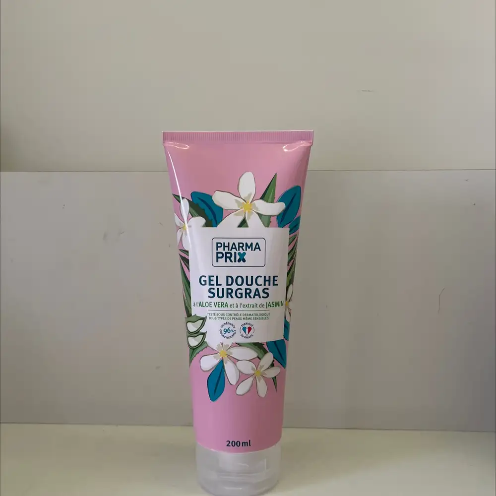 PHARMAPRIX - Gel douche surgras à l'aloe vera et à l'extrait de jasmin