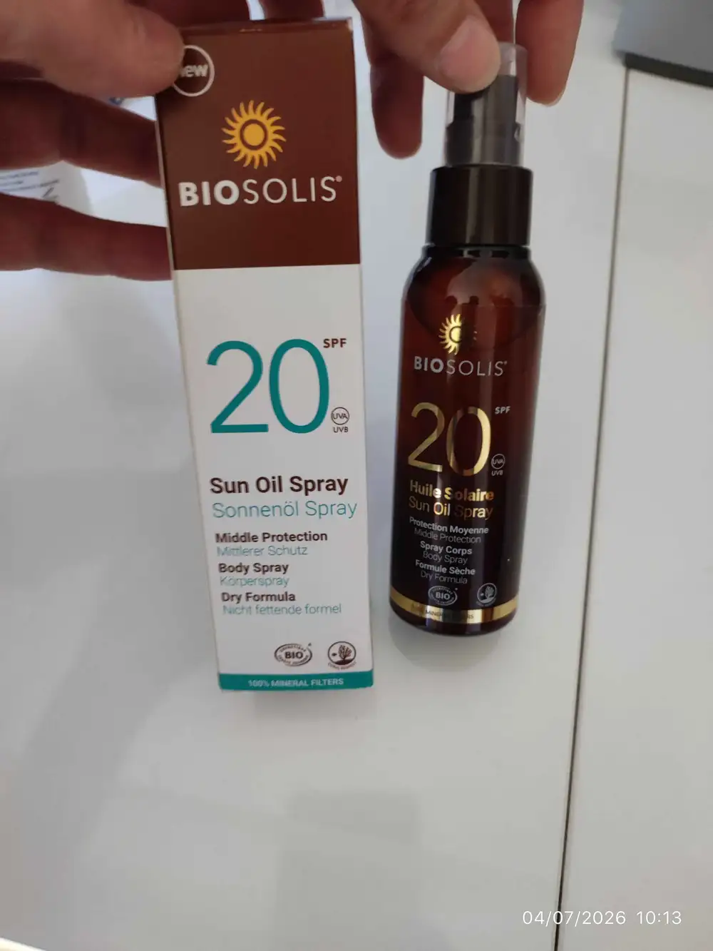 BIOSOLIS - Sun oil spray SPF20